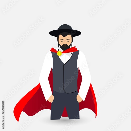 jew superhero illustration