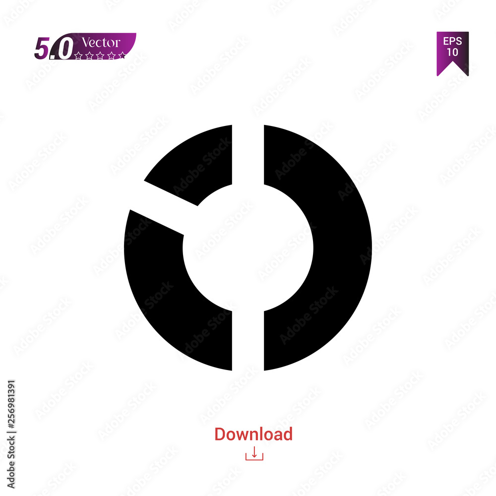 Outline black pie-chart icon. pie-chart icon vector isolated on white background. Graphic design, mobile application, icons 2019 year, user interface. Editable stroke. EPS 10 format Outline black pie-chart icon. pie-chart icon vector isolated on white background. Graphic design, mobile application, icons 2019 year, user interface. Editable stroke. EPS 10 format