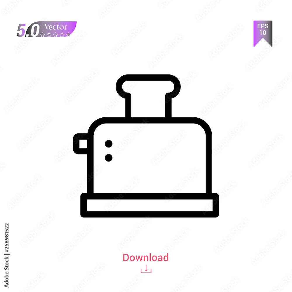 toaster vector icon. Best modern, simple, isolated, household-collection icons, flat icon for website design or mobile applications, UI / UX design vector format toaster vector icon. Best modern, simple, isolated, household-collection icons, flat icon for website design or mobile applications, UI / UX design vector format