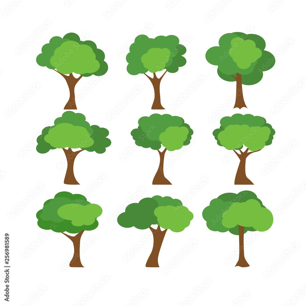 Fototapeta premium Tree icons set
