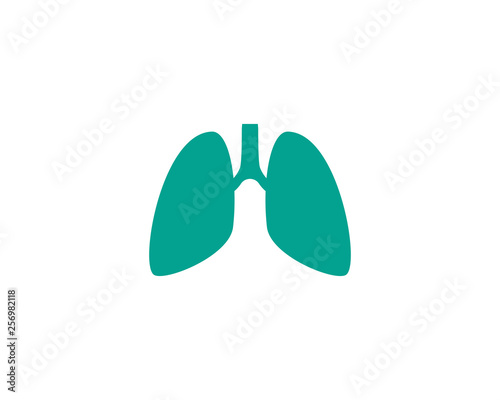 Lungs icon template vector icon illustration design 