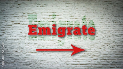 Sign 406 - Emigrate