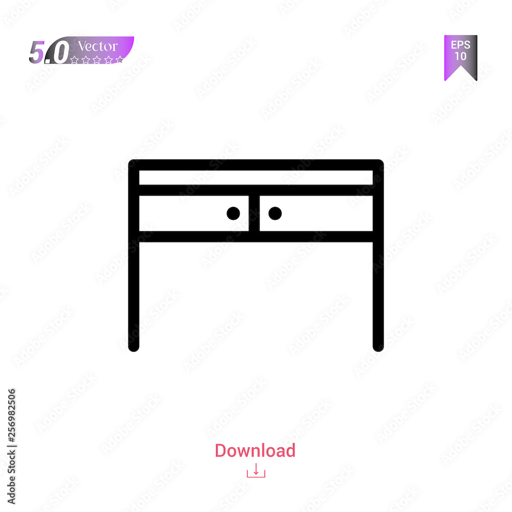 desk vector icon. Best modern, simple, isolated, household-collection icons, flat icon for website design or mobile applications, UI / UX design vector format desk vector icon. Best modern, simple, isolated, household-collection icons, flat icon for website design or mobile applications, UI / UX design vector format