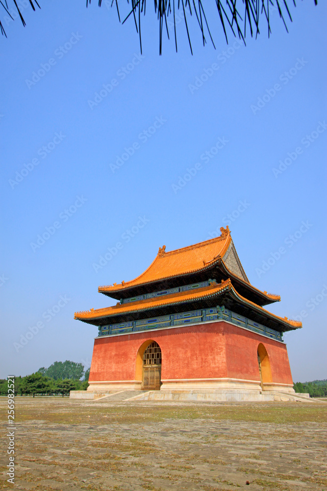 Chinese ancient architectural landscape in Eastern Royal Tombs of the Qing Dynasty,China Chinese ancient architectural landscape in Eastern Royal Tombs of the Qing Dynasty,China