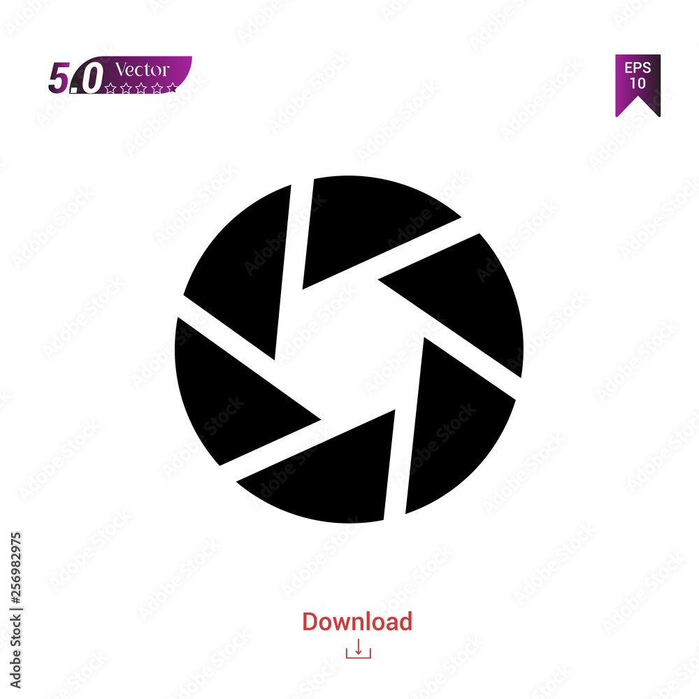 Outline black shutter icon. shutter icon vector isolated on white background. Graphic design, mobile application, icons 2019 year, user interface. Editable stroke. EPS 10 format Outline black shutter icon. shutter icon vector isolated on white background. Graphic design, mobile application, icons 2019 year, user interface. Editable stroke. EPS 10 format