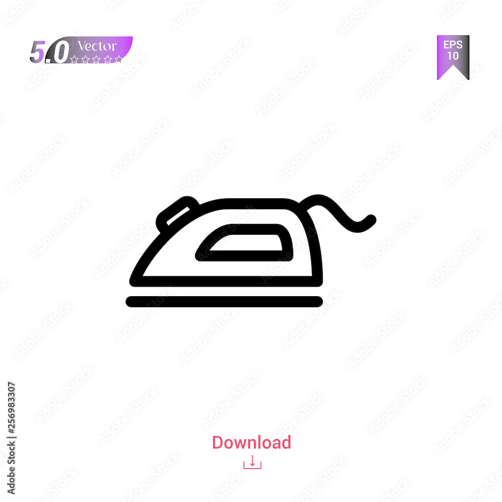 iron vector icon. Best modern, simple, isolated, household-collection icons, flat icon for website design or mobile applications, UI / UX design vector format iron vector icon. Best modern, simple, isolated, household-collection icons, flat icon for website design or mobile applications, UI / UX design vector format