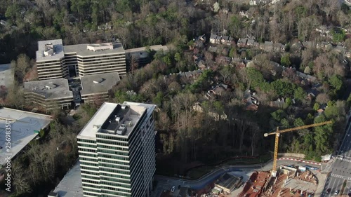 Aerial of Buckhead, Atlanta, Georgia photo