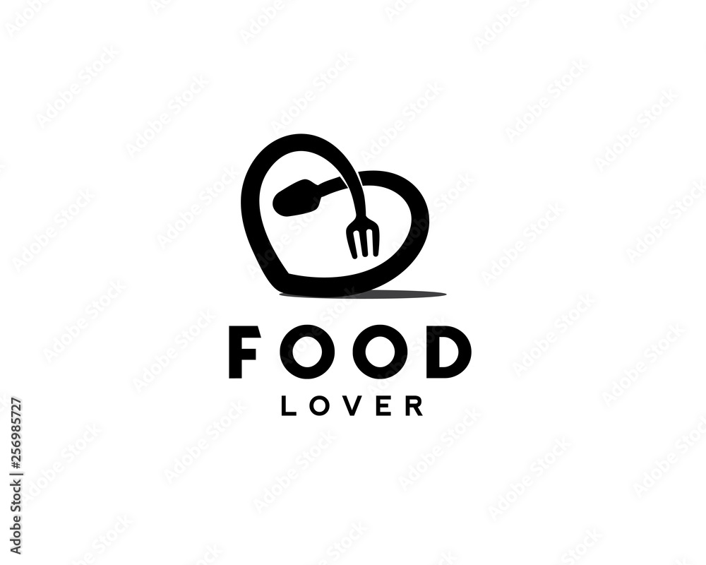 food lover logo design inspiration Stock Vector Adobe Stock