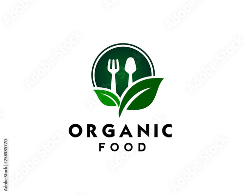nature Organic food logo design inspiration