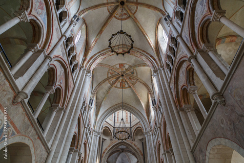 LIMBURG / GERMANY - JUNE 2015: Romanesque church interior, Limburg, Germany