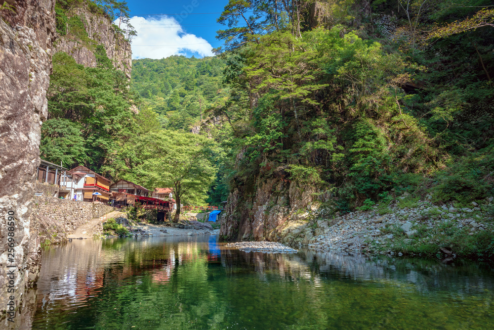 Fototapeta premium 特別名勝三段峡 黒淵