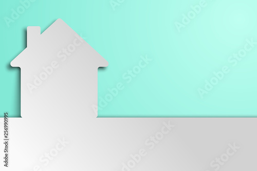 House applique background. Vector illustration