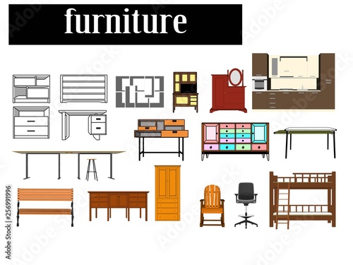 vector furniture room