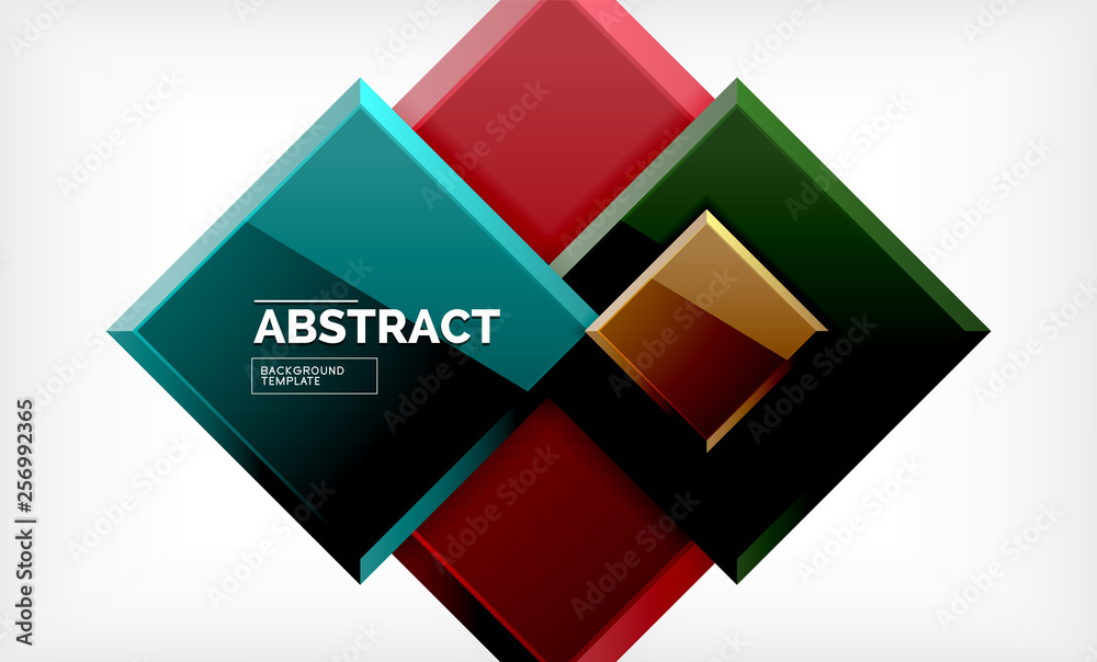 Square geometric background Square geometric background