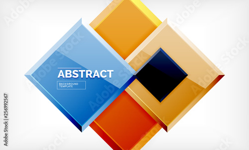Free Download Square abstract background, glossy geometric design - GFXLoad