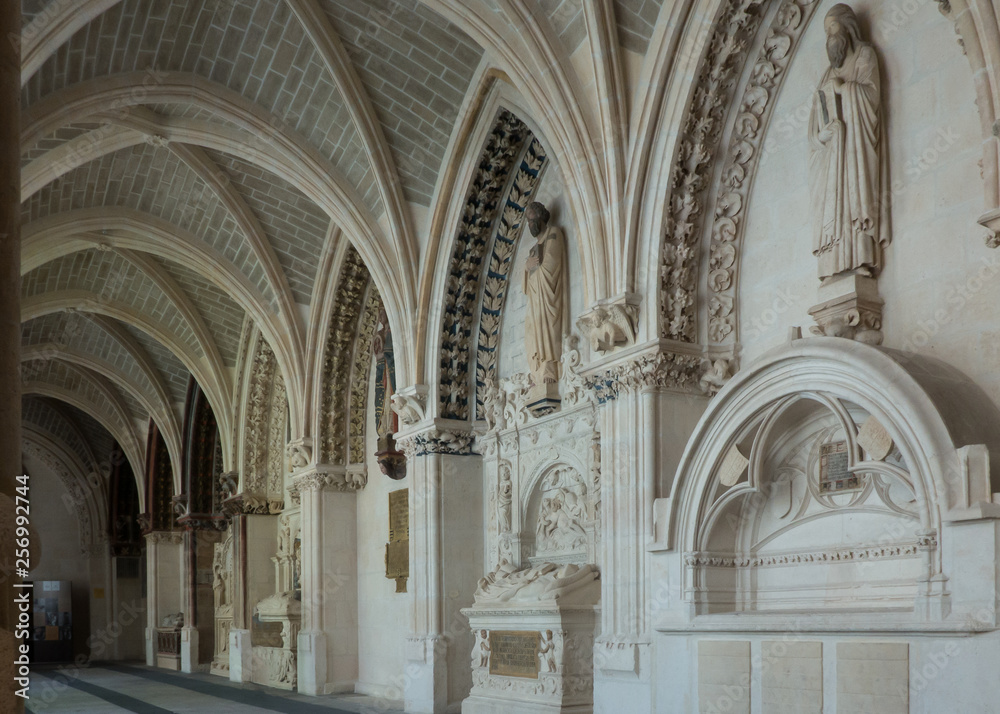 The cloister of the cathedral in Burgos, Spain