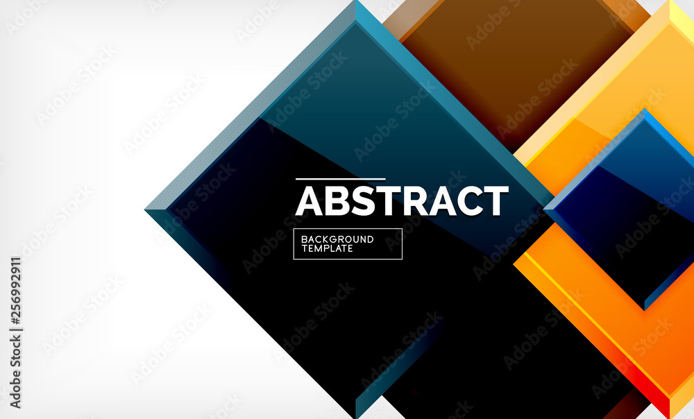 Square geometric background Square geometric background