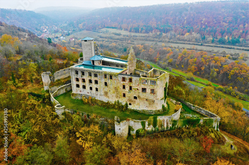 Trimburg Luftbildaufnahme mit Drohne photo