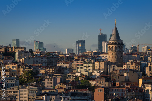 Galata Tower istanbul, history covered with buildings.