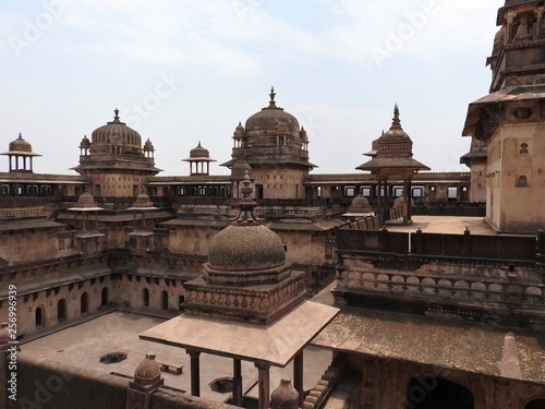 The Jehangir Mahal, Orchha Fort, Religia Hinduism, ancient architecture, Orchha, Madhya Pradesh, India. © Konstantin