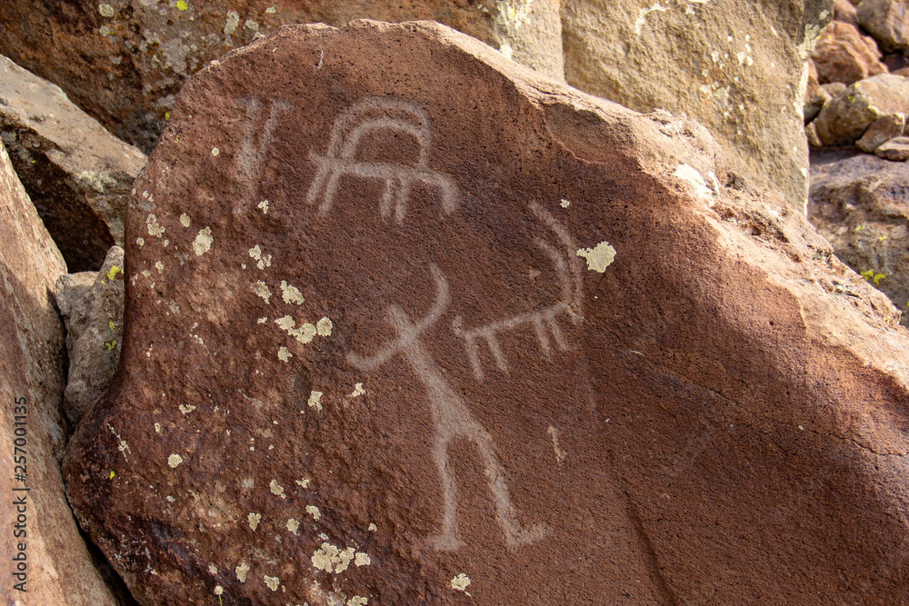Obraz premium Ancient Petroglyphs in mountains of Armenia