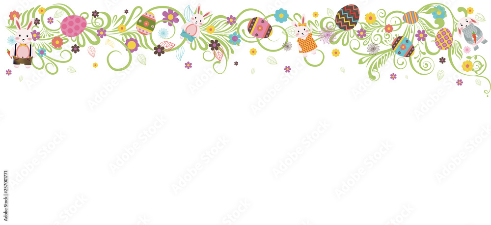 Happy Easter colored Easter eggs white background Happy Easter colored Easter eggs white background