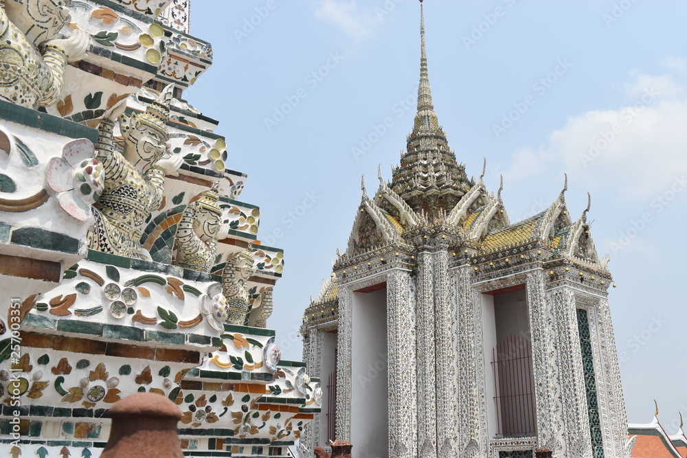 Beautiful pagoda wat arun, Thai temple in Bangkok Beautiful pagoda wat arun, Thai temple in Bangkok