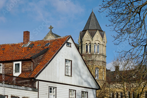 Goslar mit Turm des Ratsgymnasiums