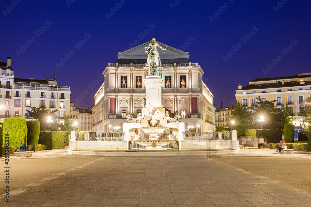 Fototapeta premium Teatro Real Royal Theatre in Madrid, Spain