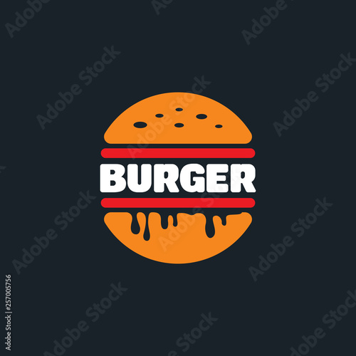Burger logo vector illustration
