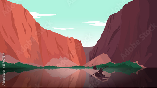 FLAT DESIGN LANDSCAPE WALLPAPER