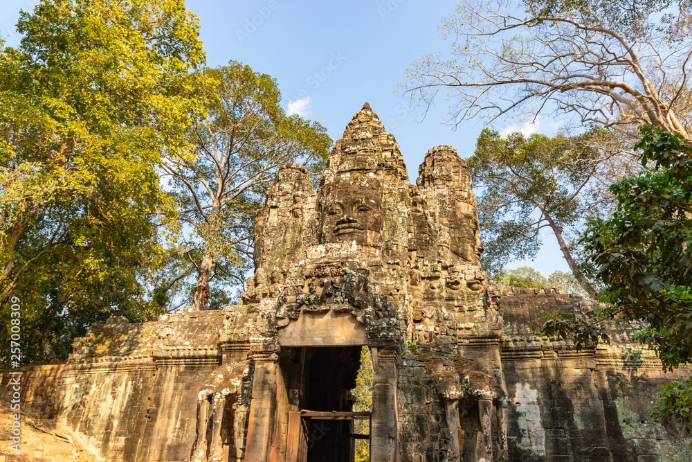 Victory gate of Angkor Thom at Siem Reap, Cambodia Victory gate of Angkor Thom at Siem Reap, Cambodia