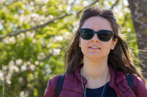 Stefania's portrait at the park photo