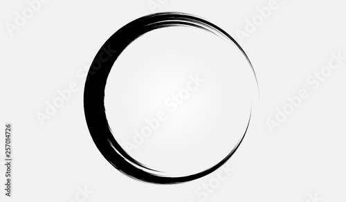 Grunge circle.Grunge oval shape.Grunge brush circle.