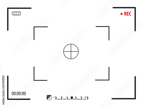 Camera focusing screen vector