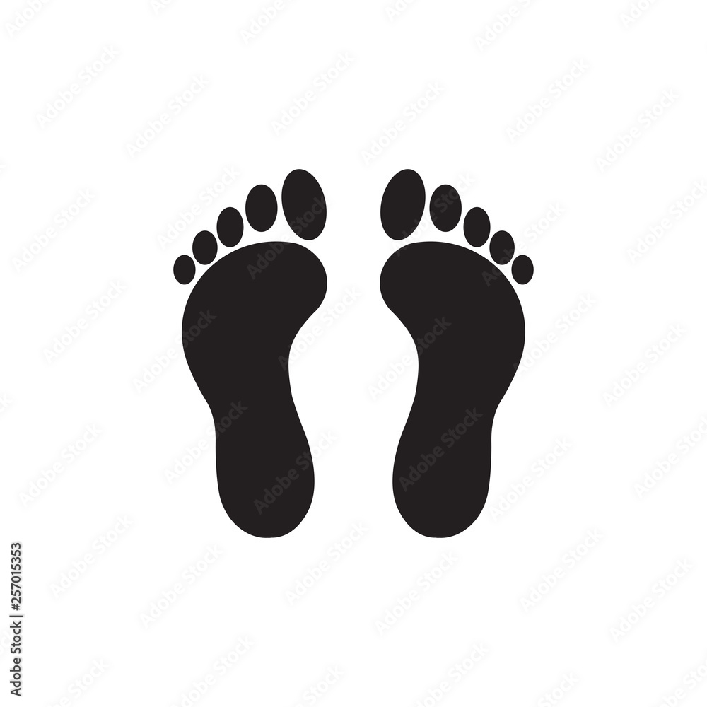 Vector footprint illustration vector Vector footprint illustration vector