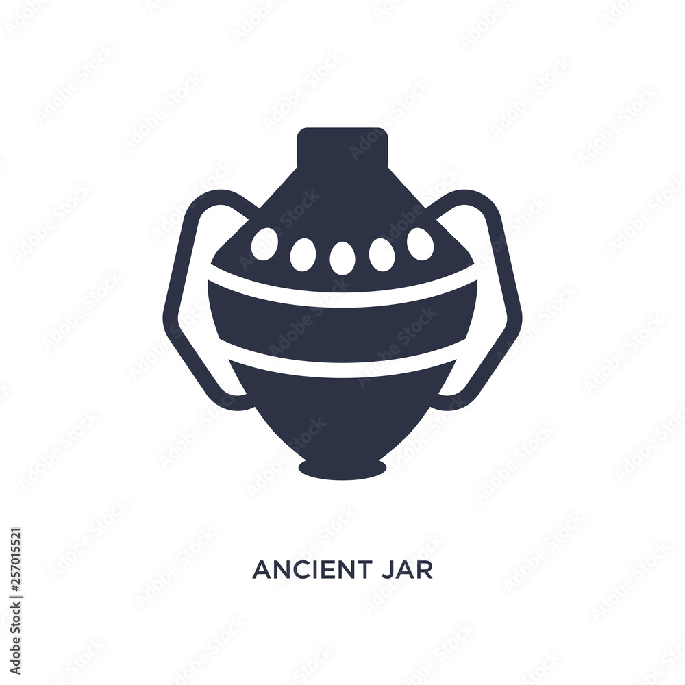 ancient jar icon on white background. Simple element illustration from ...
