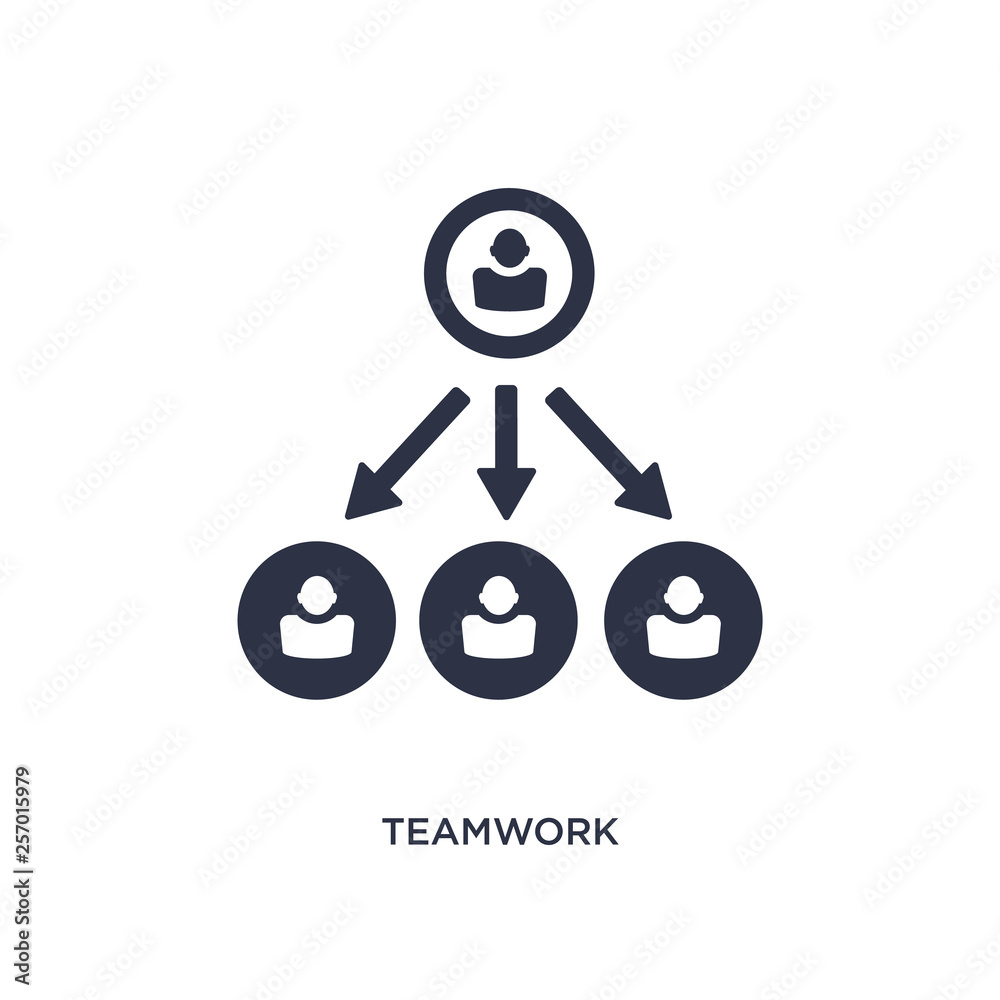 teamwork icon on white background. Simple element illustration from human resources concept. teamwork icon on white background. Simple element illustration from human resources concept.