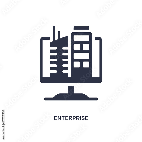 enterprise icon on white background. Simple element illustration from marketing concept. photo