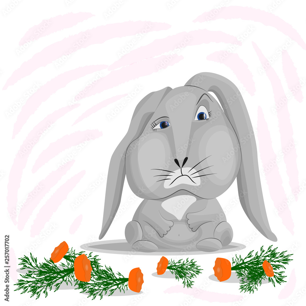 Sad Bunny Clipart