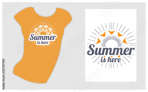 Summer holiday slogan.