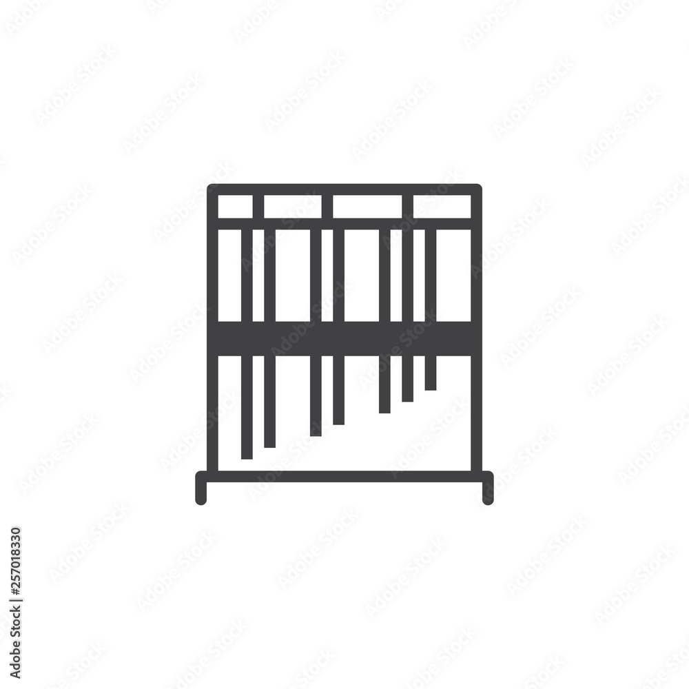 Bar chime musical instrument vector icon. filled flat sign for mobile concept and web design. Orchestral bells glyph icon. Symbol, logo illustration. Pixel perfect vector graphics Bar chime musical instrument vector icon. filled flat sign for mobile concept and web design. Orchestral bells glyph icon. Symbol, logo illustration. Pixel perfect vector graphics