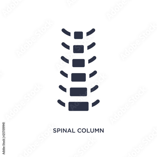 spinal column icon on white background. Simple element illustration from medical concept.