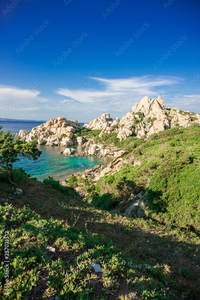 Cala Spinosa Beach. Capo Testa, Sardinia Island, Italy.