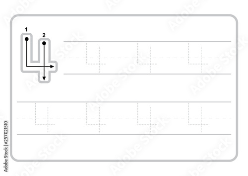 Free handwriting pages for writing numbers Learning numbers, Numbers tracing worksheet for kindergarten vector