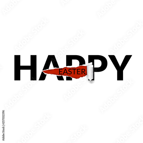 Happy easter greeting card,