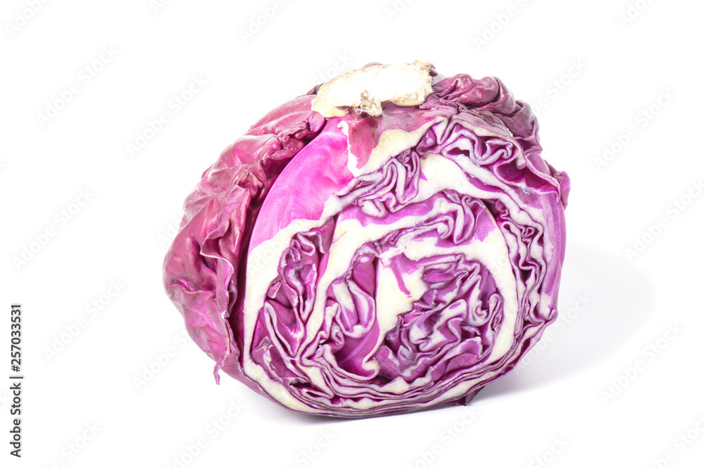 Fresh homemade cabbage isolated on white background. Head of cabbage . Fresh homemade cabbage isolated on white background. Head of cabbage .
