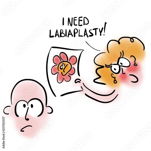 Woman needs labiaplasty photo