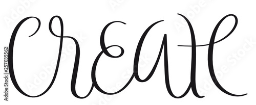 CREATE brush calligraphy banner