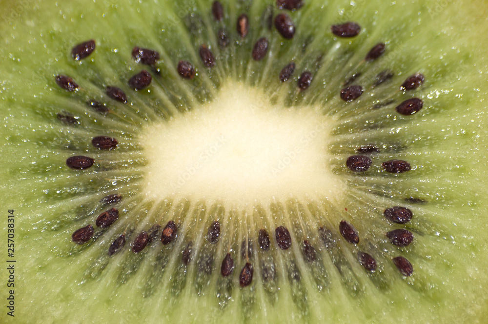 Juicy kiwi macro closeup. Background for design Juicy kiwi macro closeup. Background for design
